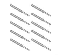 Complete Set of Carbide End Mill Engraving Bits, Contains 10 Pcs with a Cutting Diameter of 2mm