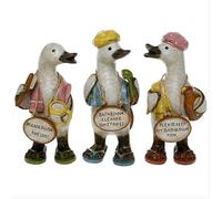 SC Leisure Complete Set of Davids Bathroom Message Ducks - Small - Set of 3