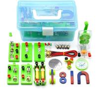 Complete Set of Electromagnetic Circuit Experimental Box, of Physical Electrical Equipment, Metal Elastic Components, Supporting Series and Parallel Circuits