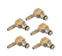 Complete Set of Five Diesel Injector Tubes with Functional Check Valves for Reliable Performance (C)