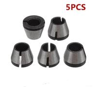 Complete Set of Router Bit Adapters Includes a Total of 25 Pieces Suitable for Various Woodworking Projects (5pcs)