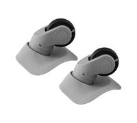Complete Set of Suitcase Replacement Wheels, Lightweight and Strong, Ideal for Quick Repairs on Various Trolley Models (Gray L)