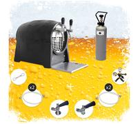Complete set - Party KEG 2 lines, 60 litres/h beer dispenser, dry cooler none, NC Adapter