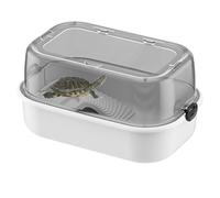 Complete - Sight Turtle Aquarium Kit - Small Turtle Tank Tank Kit, Turtle Habitat Kit | Multifunctional Area, Lower Drain, Seating Stage, Pet Supplies for