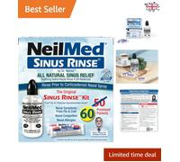 Complete Sinus Rinse Kit - 60 Sachets, Ideal for Nasal Congestion & Allergies