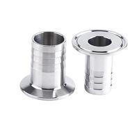 Complete Sizes 6MM-76MM Stainless Steel SS304 Sanitary Hose Barb Pipe Fitting Ferrule OD 50.5mm-76mm fit 1.5" 3“ Tri Clamp Cheerfully(6mm x Ferrule 25.4)