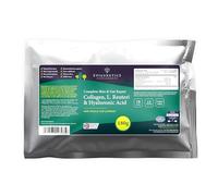 Complete Skin & Gut Repair (Refill Foil Pouch) | Collagen Peptides, Chicory Root, L. Reuteri, Hyaluronic Acid & Resveratrol | UK Made Powder | 3 Scoops Daily (12 Servings)