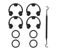 Complete Soft Water Systems Seal Set with Strong Clip & Flexible Rubber O Rings 7337571 7170288 for Quick Fixing Water Softener Repair Parts