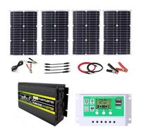 Complete solar inverter kit - 3000/4000/6000/8000W pure sine wave | Off-grid Solar Kit: Pure Sine Wave Inverter, Suitable For RVs, Trucks, And Home Backup Power.(6000W,12V-110V)