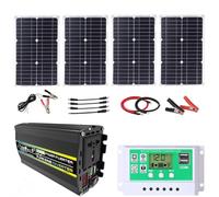 Complete Solar Inverter Kit - 3000/4000/6000/8000W Pure Sine Wave | Off-grid Solar Kit: Pure Sine Wave Inverter, Suitable For RVs, Trucks, And Home Backup Power.(4000W,12V-110V)