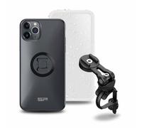 Complete SP-CONNECT Bike Bundle II pack mounted on handlebar and stem for iPhone