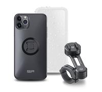 Complete SP-CONNECT Moto Bundle pack mounted on handlebars for iPhone 11 Pro Max