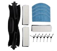 Complete Spare Parts Pack for Laresar Evol 3 Robot Vacuum Cleaner Featuring Mop Pads, Filters, and Side Brushes to Improve Cleaning Efficiency (B)