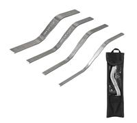 Complete Stainless Steel Grout Spatula Set 3/8inchx1/4inch //2inch 5/.2inch /4inchx7/8inch Multi Purpose Design Oxford Storage Bag Included Multi Size Masonry Trowel Set