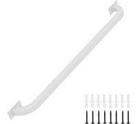 Complete Stair il Kit - 30cm-600cm Adjustable Metal Wrought Iron Railing for Indoor & Outdoor Stairs Wall-Mounted White (Size: 400cm)