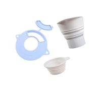 Complete Stand Mixer Attachment Set with Extended Flour Funnel Anti Splash Lid and Measuring Cup Accuracy Measuring Cup for Flour