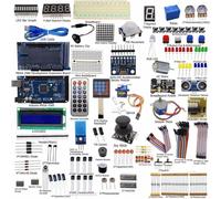 Complete STEM Electronics Kit for Arduino for mega2560 with Sensors LCD Module Breadboard Power Supply for DIY Projects Robotics Learning Standard Size
