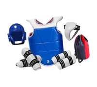 Complete Taekwondo Equipment, Gear, Professional Thick Padding, Karate Training Equipment Set, L