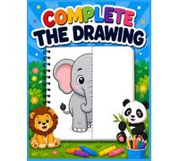 Complete the Drawing: Mirror Drawing Book for 8-Year-Olds: 50 Fun Symmetry Drawing Activities