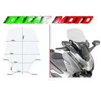Complete Transparent Windshield HONDA FORZA 125-300 2019 2020 58 X 44.5 Cm GIVI