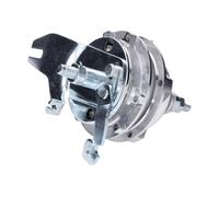 Complete wheel hub with brake anchor plate and rear axle for Puch Maxi