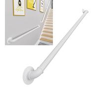 Complete White Wrought Iron il Kit for Indoor/Outdoor Stairs - Adjustable Wall il from 1 to 20 Feet (Size: 13.1 Feet) - Durable Safety Railing Solution