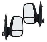 Complete Wing Mirror For For Transit 150 250 350 2015-2022 V363 Short Dual Mirror Texture Black Mirror 6Wire Side Mirror Assembly(1 pair)