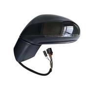 Complete Wing Mirror For VW For Touareg 2011-2018 Auto Fold Memory Anti Glare Turn Signal Heating Glass Housing Mirror Assy Car Rearview Mirror Assembly(15 Wire Left2)