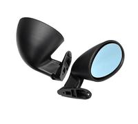 Complete Wing Mirrors 1Pair Universal Car Classic Retro Door Wing Side Mirror Rearview Mirror Glass Cover Left&Right Racing Side Mirrors Vintage Style Wing Mirror Assembly ( Color : BLUE MIRROR )