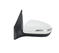 Complete Wing Mirrors 5 Pins Side Door Mirror Assembly For Hyundai I20 MK2 GB IB 2015 2016 2017 2018 2019 2020 Black Manual Folding Mirror Assembly(L-Primer White)