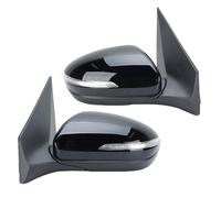 Complete Wing Mirrors 5 Pins Side Door Mirror Assembly For Hyundai I20 MK2 GB IB 2015 2016 2017 2018 2019 2020 Black Manual Folding Mirror Assembly(1 pair Black)