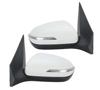 Complete Wing Mirrors 5 Pins Side Door Mirror Assembly For Hyundai I20 MK2 GB IB 2015 2016 2017 2018 2019 2020 Black Manual Folding Mirror Assembly(1 pair Primer White)