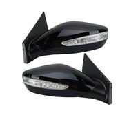 Complete Wing Mirrors 9Pins Rearview Mirror Assembly For Hyundai For Sonata 8th Generation 2011-2014 Middle East Version Black Wing Mirror(1 pair)