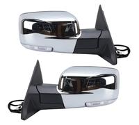 Complete Wing Mirrors For Cars For Dodge For Ram 1500 2500 3500 2013-2018 Side Mirror Assembly Electric Folding Dual Lamps Door Mirror Accessories(F 1 pair)