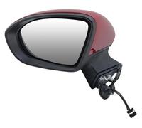 Complete Wing Mirrors For Chevy For Cruze 2016-2019 Car Rearview Mirror Assembly Side Rear View 3 Wires Wine Red(Left)