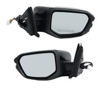 Complete Wing Mirrors For Civic 2016-2021 US Version Black Manual Folding Turn Signal Light Rearview Mirror Car Accessories Side Rear Mirror Assembly(1 pair)