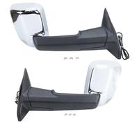 Complete Wing Mirrors For Dodge Ram 2500 2013 2014-2018 Chrome Long Arm With Temperature Control Reraview Mirror Assembly(1 pair)