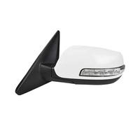Complete Wing Mirrors For Kia For Sorento 2009 2010 2011 2012 2013 2014 9PINS Car Door Wing Rearview Mirror Assy Side Mirror Assembly Power Folding(Pearl White-LH)