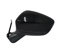 Complete Wing Mirrors For Mazda CX5 2012-2015 Electric Folding Turn Signal Adjustment Lens Heating 8 Pin Car Rearview Mirror Assembly(Black Left 8-Pins)