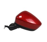Complete Wing Mirrors For Mazda CX5 2012-2015 Electric Folding Turn Signal Adjustment Lens Heating 8 Pin Car Rearview Mirror Assembly(Red Left 8-Pins)