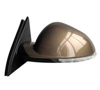 Complete Wing Mirrors For Opel For Vauxhall For Insignia Car Electric Door Wing Mirror Assembly Heated Foldable Rearview Mirror Electric Adjustment(Brown,L 13 Wire)
