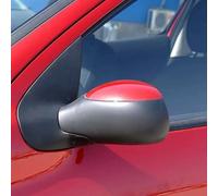 Complete Wing Mirrors For Peugeot 206 6139283 Car Rear View Mirror Assembly Auto Side Door Mirror Power Operated Folding Heated Complete Door wing Mirror(Red,Manual Left)