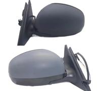 Complete Wing Mirrors For Skoda For Fabia MK2 2007-2015 Only Car Rearview Mirror Housings Primer Electric Wing Door Mirror(1PC Left Black)