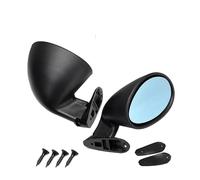 Complete Wing Mirrors Universal 1Pair Car Door Side Wing Mirror For Most Cars Classic Retro California Style Rearview Replacement Refit(Blue)