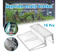 Complete Your Fish Tank Setup with This Pack of Transparent Acrylic Lid Holders Includes 16 Pieces (10mm)