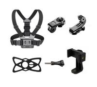 Completely Action Camera Set Chest Mount Harness For Camera Phone Clip For Capturing Outdoor Activity Adjustable Shoulder Strap