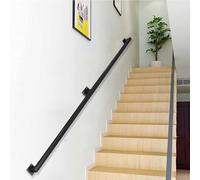 CompleteRailing KitModern Black Indoor/Outdoor HandrailAdjustable Lengths 0.8m6m Wall Mount Included (2.8m) for Safety & Style