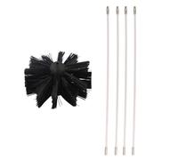 Completes Chimney and Dryer Vent Cleaning Solution with Brushes & Flexible Rod Home Professional Use Hard to Reach Areas Manual Cleaning Tool