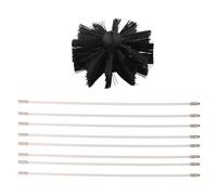 Completes Chimney and Dryer Vent Cleaning Solution with Brushes & Flexible Rod Home Professional Use Hard to Reach Areas Manual Cleaning Tool