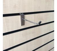 CompleteShopfittings 100x 45 Degree Slatwall Hooks Accessory Single Prong Shop Display (6 INCH)